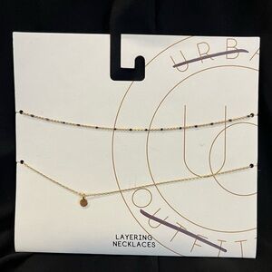 Urban Outfitters Gold Layering Necklaces